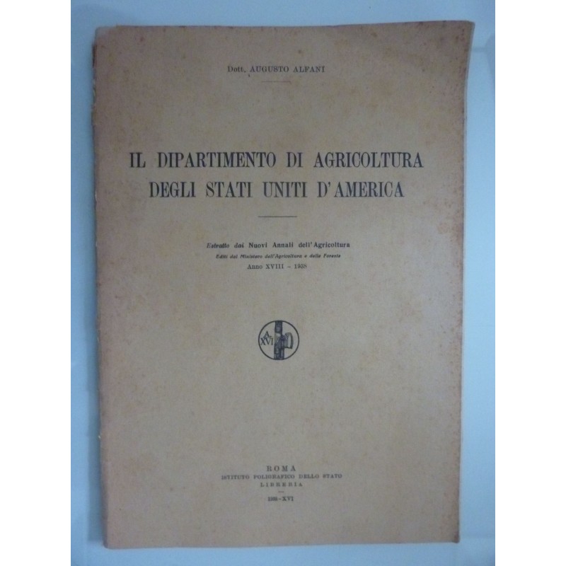 IL DIPARTIMENTO DI AGRICOLTURA DEGLI STATI UNITI D'AMERICA