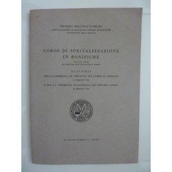 CORSO DI SPECIALIZZAZIONE  IN BONIFICHE