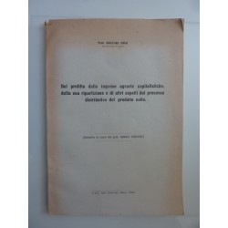 DEL PROFITTO DELLE IMPRESE AGRARIE CAPITALISTICHE, DELLA SUA RIPARTIZIONE E DI ALTRI ASPETTI DEL PROCESSO DISTRIBUTIVO DEL PRODO