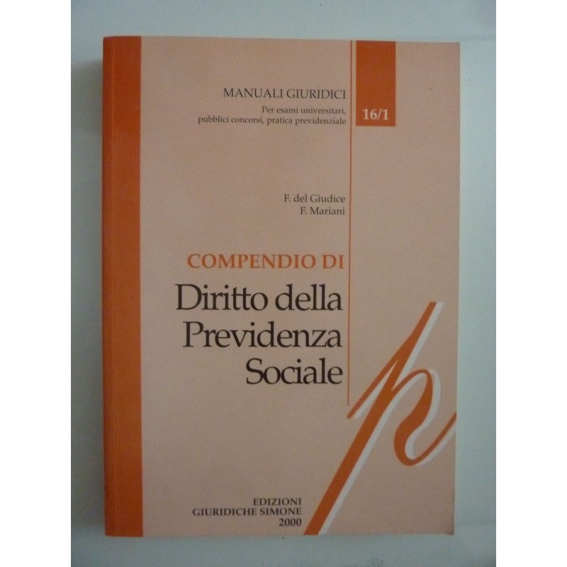 DIRITTO DELLA PREVIDENZA SOCIALE