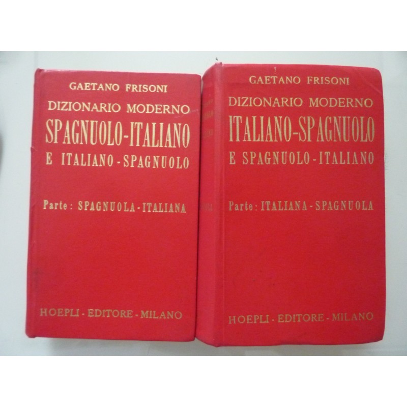 DIZIONARIO MODERNO ITALIANO - SPAGNUOLO  E SPAGNUOLO ITALIANO