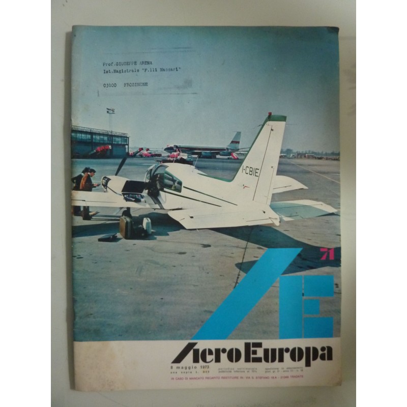 Aero Europa 8 Maggio 1973