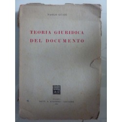 TEORIA GIURIDICA DEL DOCUMENTO