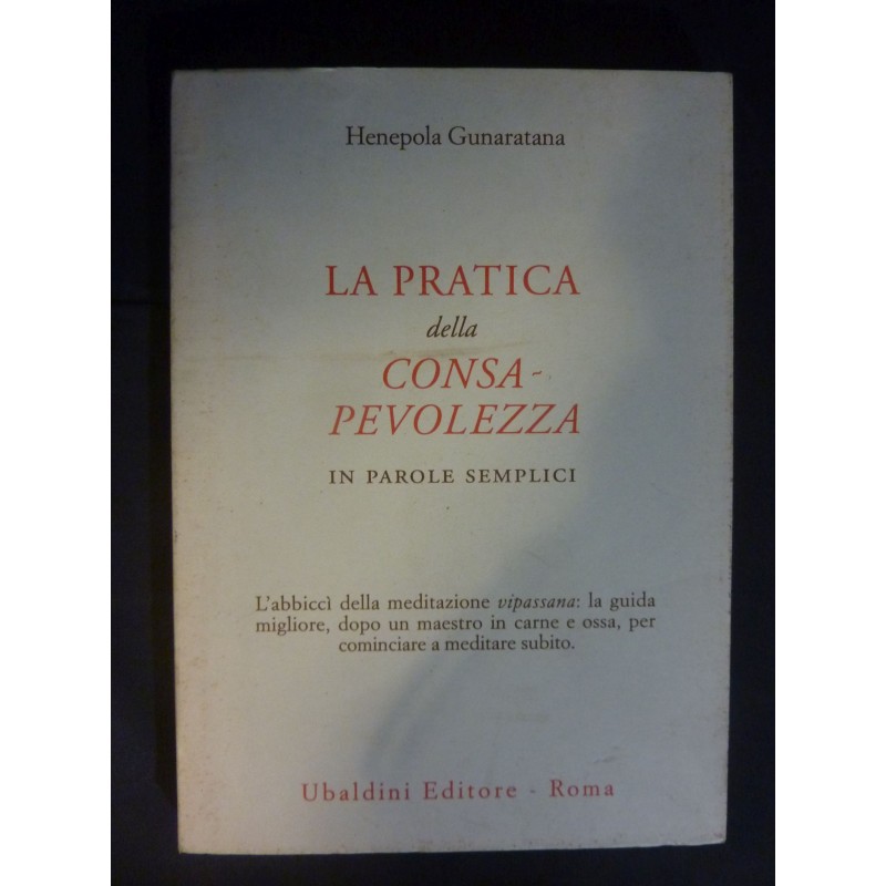 LA PRATICA DELLA CONSAPEVOLEZZA IN PAROLE SEMPLICI