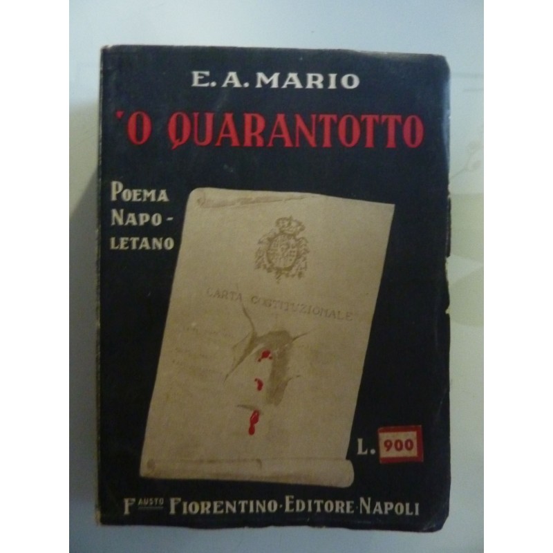 'O QUARANTOTTO Poema Napoletano  in 162 sonettii