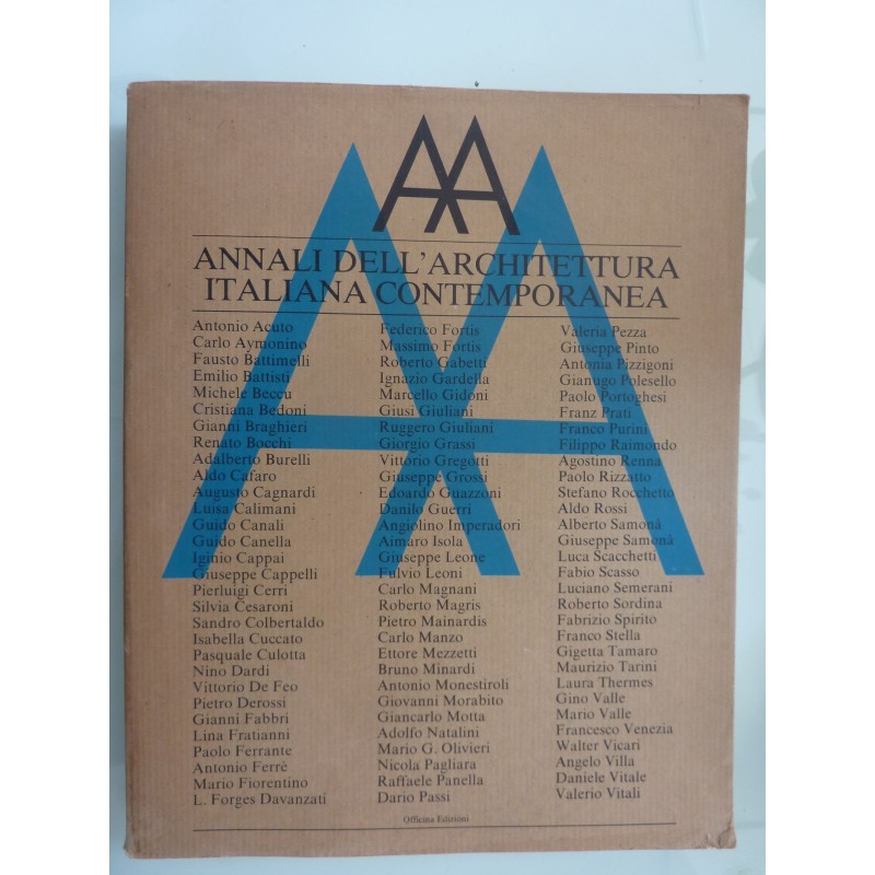 ANNALI DELL'ARCHITETTURA ITALIANA COMTEMPORANEA