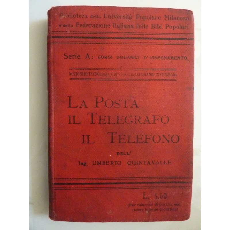 LA POSTA, IL TELEGRAFO, IL TELEFONO