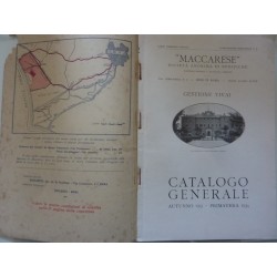 MACCARESE CATALOGO GENERALE DEI VIVAI N.° 9  Autunno 1933 - Primavera 1934