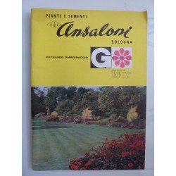 PIANTE E SEMENTI ANSALONI BOLOGNA CATALOGO GIARDINAGGIO  N.89   PRIMAVERA 1960