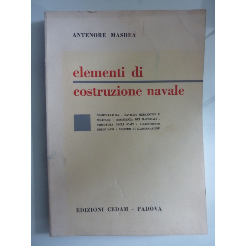 ELEMENTI DI COSTRUZIONE NAVALE