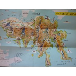 Sightseeing  Map of HONG KONG  - KUNG BROTHERS