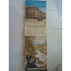 Frohe Fahrt durch Osterreich MAP OF AUSTRIA CARTE D'AUTRICHE CREDITIANSTALT - BANKVEREIN