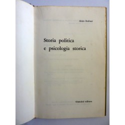 STORIA POLITICA E PSICOLOGIA STORICA