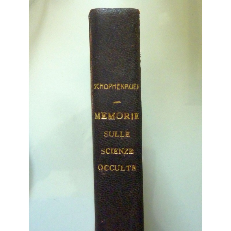 MEMORIE SULLE SCIENZE OCCULTE