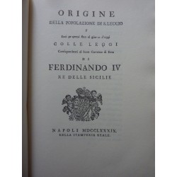 ORIGINE DELLA POPOLAZIONE DI S. LEUCIO Con introduzione di ANIELLO GENTILE