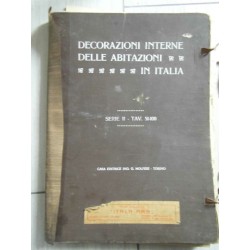 DECORAZIONI INTERNE DELLE ABITAZIONI IN ITALIA Serie I Tav.  1 - 50, Serie II Tav. 51 - 100, Serie III Tav. 101 - 150