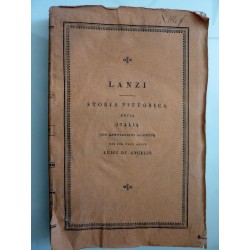 STORIA PITTORICA DELLA ITALIA DAL RISORGIMENTO DELLE BELLE ARTI PRESSO AL FINE DEL XVIII SECOLO DELL'ABATE LUIGI LANZI Edizione 
