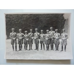 Fotografia "MILITARI IN POSA Scuola Ufficali Artiglieria Regio Esercito Italiano, Moncalieri"