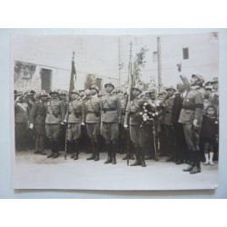 Grande Fotografia Fascista "COMMEMORAZIONE MILITARE" Roma Anni '30