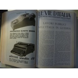 LE VIE D'ITALIA Rivista Mensile del Touring Club Italiano ANNATA 1941