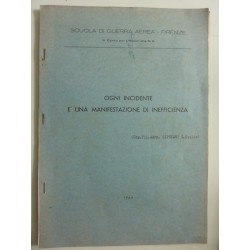 SCUOLA DI GUERRA AEREA 1° Corso per Ufficiali della S.V. OGNI INCIDENTE E' UNA MANIFESTAZIONE DI INEFFICIENZA