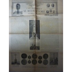 LA VOCE DELLA VERITA' Domenica 6 Luglio 1902  I XX MONUMENTI AL REDENTORE SUI MONTI D'ITALIA