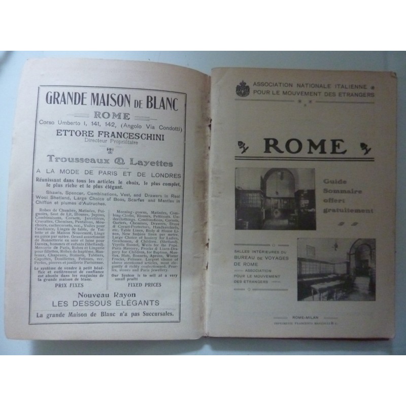 Association Nationale Italienne pour le Mouvment des Etrangers ROMA Guide sommaire offert gratuitment
